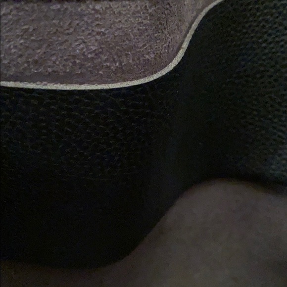 Vince Camuto leather tote black/taupe NWOT - Picture 3 of 5